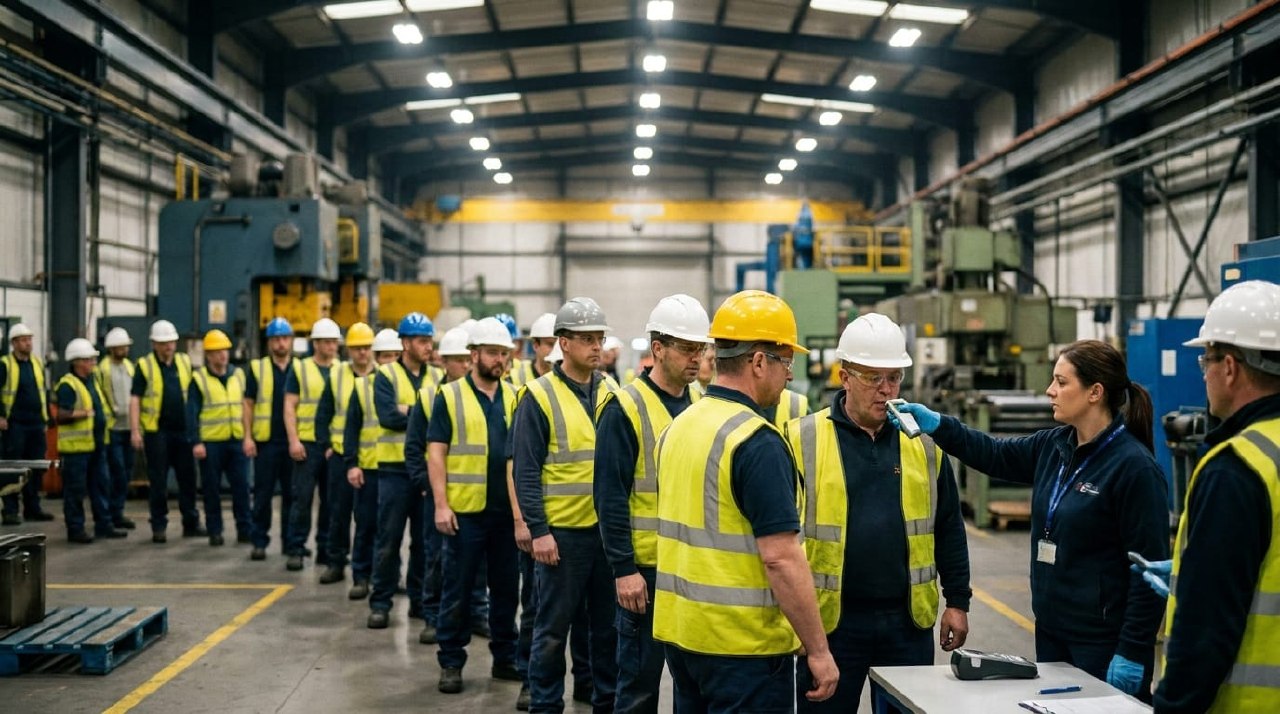 Factory safety checkpoint